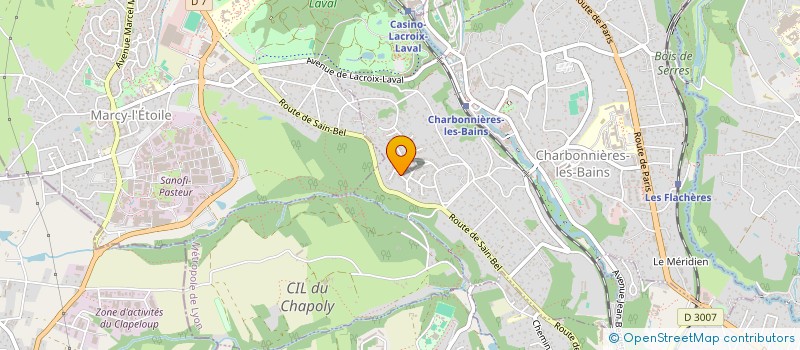 localisation de l'entreprise IVBI CONSULTING  CHARBONNIERES-LES-BAINS