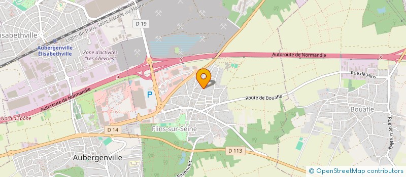 localisation de l'entreprise IVC PROD à AUBERGENVILLE