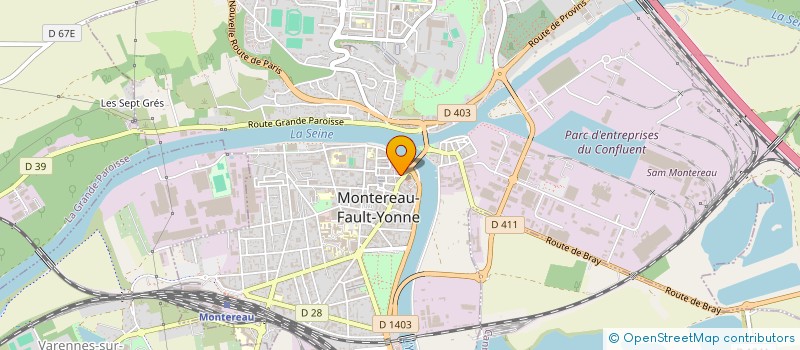 localisation de l'entreprise IVELEC  MONTEREAU-FAULT-YONNE