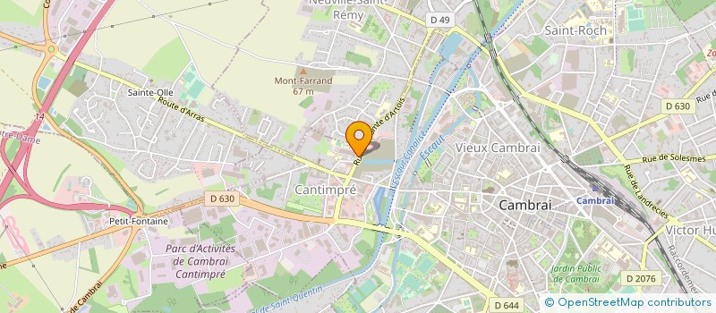 localisation de l'entreprise IVERCO à CAMBRAI