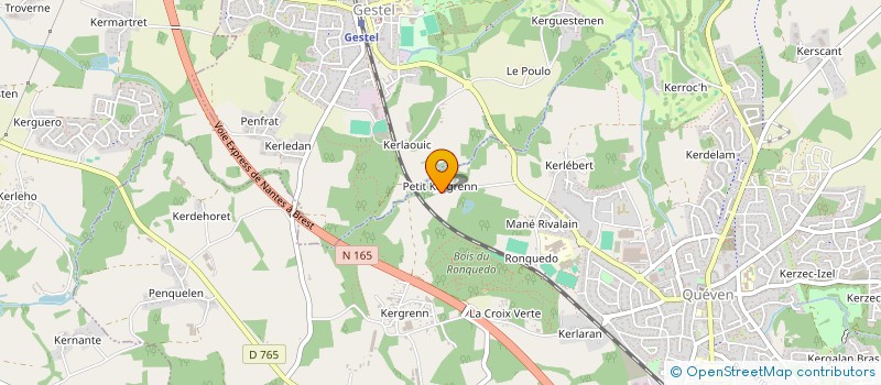 localisation de l'entreprise IVERDOO à QUEVEN