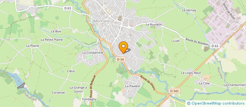 localisation de l'entreprise IVISAS-AFFAIRES  MORNANT