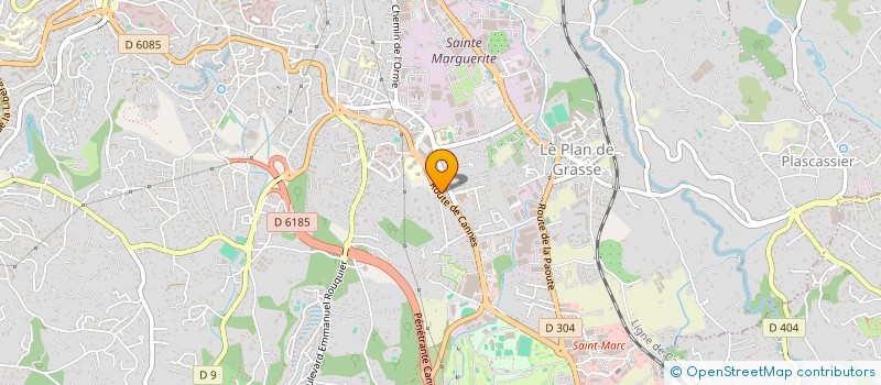 localisation de l'entreprise IVL à GRASSE