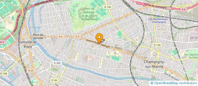 localisation de l'entreprise IVMCUT à CHAMPIGNY-SUR-MARNE