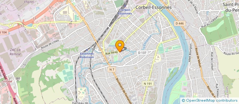 localisation de l'entreprise IVOIR'FINANCE à CORBEIL-ESSONNES
