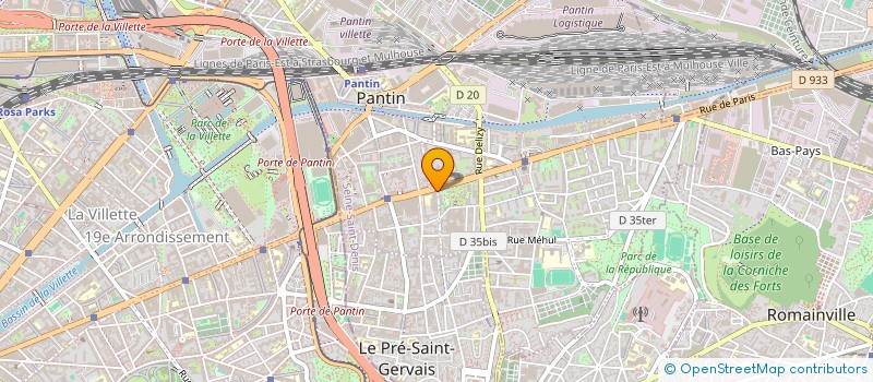 localisation de l'entreprise IVOIRCLEAN NSA  PANTIN