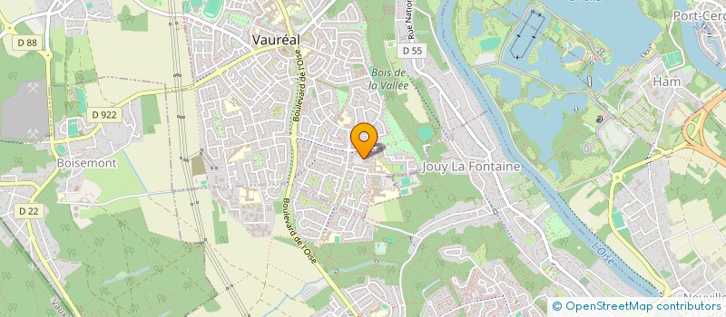 localisation de l'entreprise IVOIRE BVSINESS CROISSANCE ET INTERET  VAUREAL