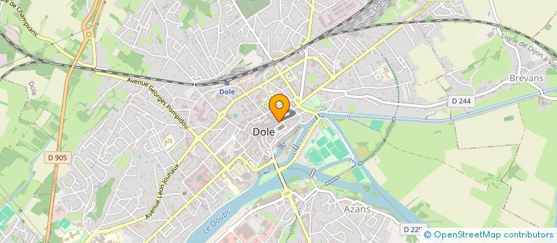 localisation de l'entreprise IVORIA à DOLE