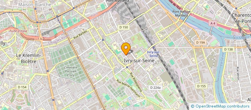 localisation de l'entreprise IVRU SANTE SPORT  IVRY-SUR-SEINE