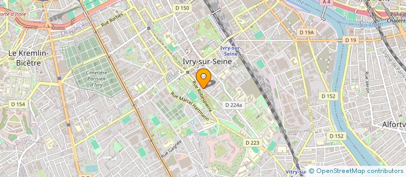 localisation de l'entreprise IVRY BIO  IVRY-SUR-SEINE