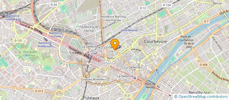 localisation de l'entreprise IVRY CHAUSSINAND à COURBEVOIE