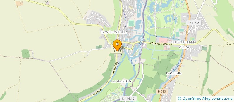 localisation de l'entreprise IVRY DISTRIBUTION à IVRY-LA-BATAILLE