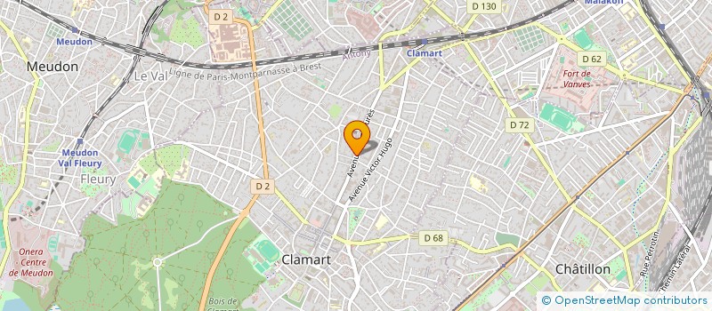 localisation de l'entreprise IVRYMMO à CLAMART