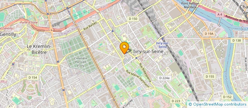 localisation de l'entreprise IVRYOGA  IVRY-SUR-SEINE