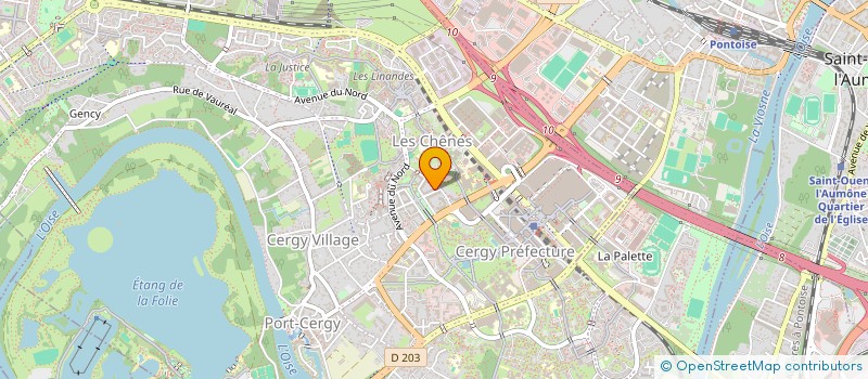 localisation de l'entreprise IVTG  CERGY