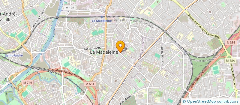 localisation de l'entreprise IVYNEST à LA MADELEINE