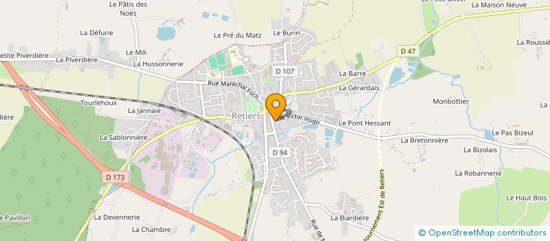 localisation de l'entreprise IWAMA TAKEMUSU AIKIDO FUDOSHIN-KAI  RETIERS