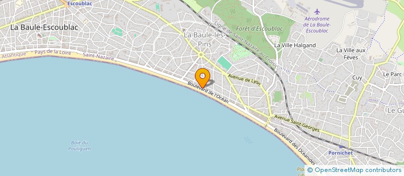 localisation de l'entreprise IWAY à LA BAULE-ESCOUBLAC