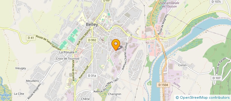 localisation de l'entreprise IWCEA FRANCE ET PAYS FRANCOPHONES  BELLEY