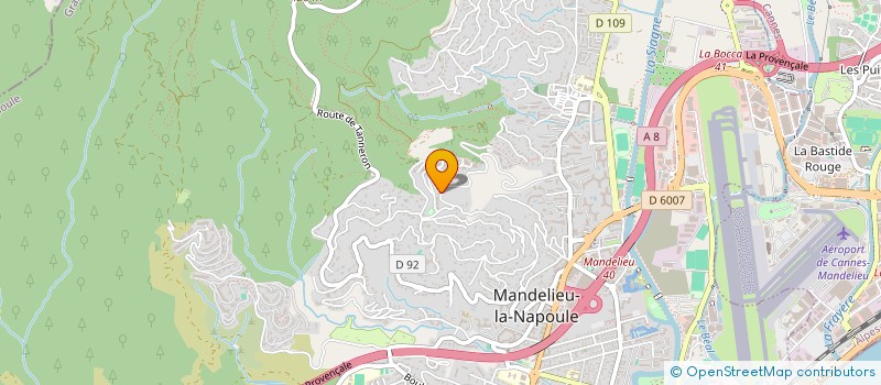 localisation de l'entreprise IWEEGO à MANDELIEU-LA-NAPOULE