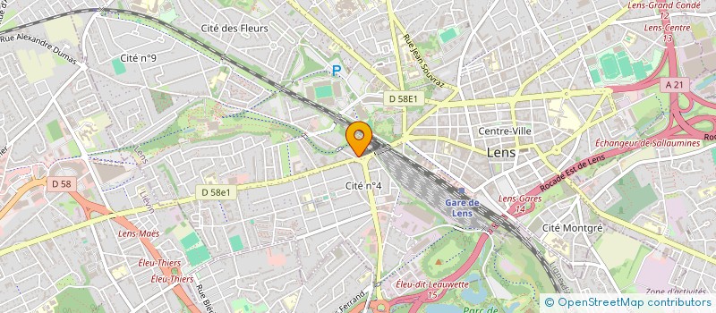 localisation de l'entreprise IWONA  LENS