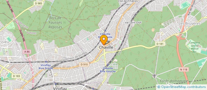 localisation de l'entreprise IXAM à CHAVILLE