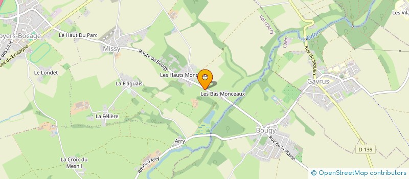 localisation de l'entreprise IXDEES  VAL D'ARRY