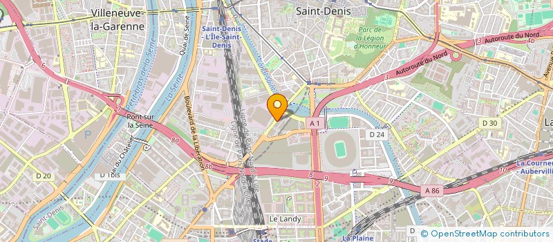 localisation de l'entreprise IXEL  SAINT-DENIS