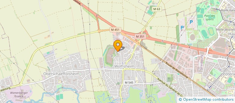 localisation de l'entreprise IXEL JAW  WOLFISHEIM