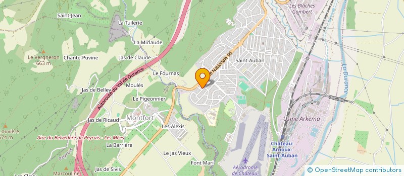 localisation de l'entreprise IXELLES  CHATEAU-ARNOUX-SAINT-AUBAN