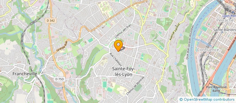 localisation de l'entreprise IXEO à SAINTE-FOY-LES-LYON