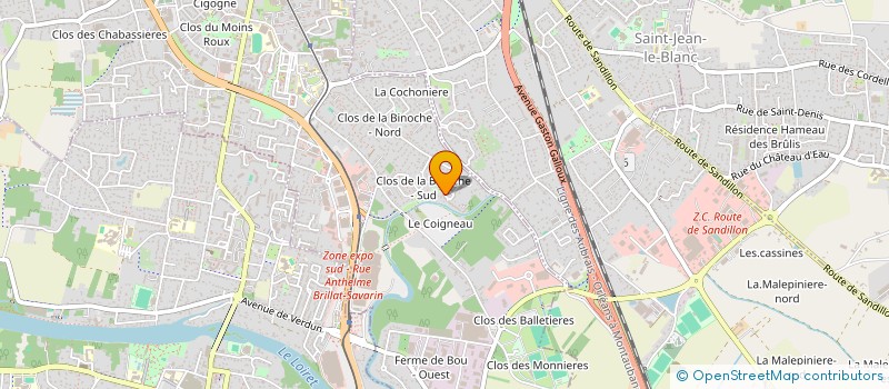 localisation de l'entreprise IXIA à ORLEANS