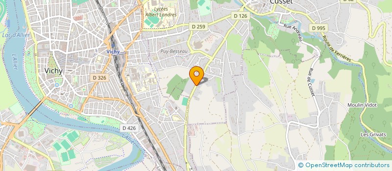localisation de l'entreprise IXIDIS à CUSSET