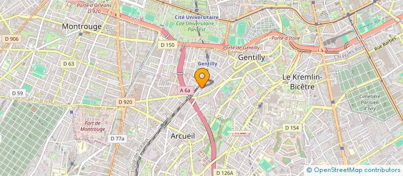 localisation de l'entreprise IXII DATA  ARCUEIL