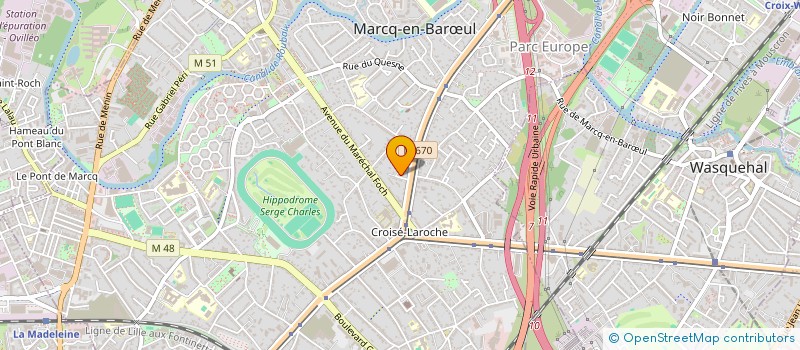 localisation de l'entreprise IXIMMO  MARCQ-EN-BARUL