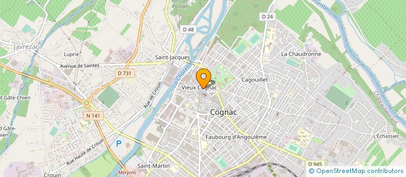 localisation de l'entreprise IXO CONSULTANTS à COGNAC