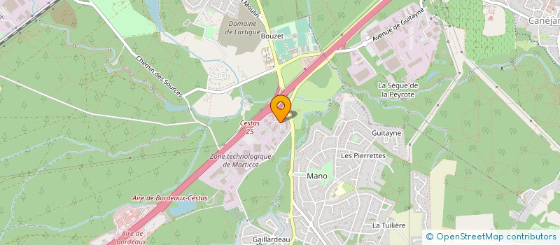 localisation de l'entreprise IXO ELECTRONIQUE à CESTAS