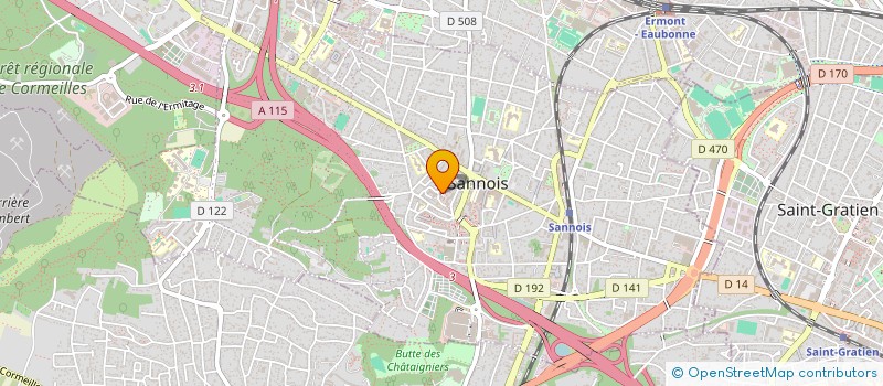 localisation de l'entreprise IXORAS VTC  SANNOIS