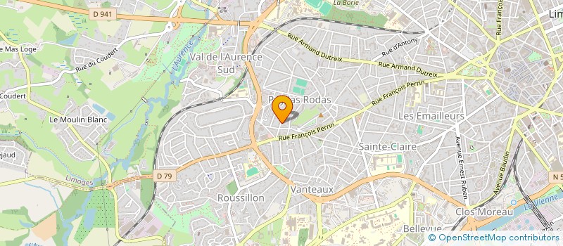 localisation de l'entreprise IXOS REAL ESTATE à LIMOGES