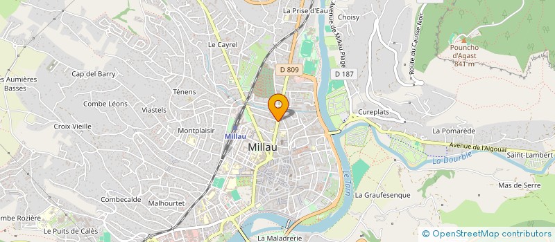 localisation de l'entreprise IXTHUS  MILLAU