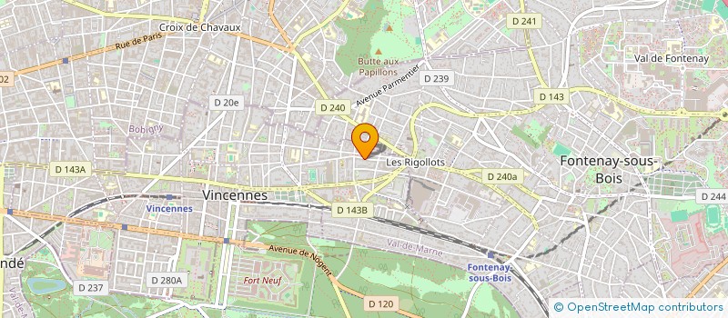 localisation de l'entreprise IXTIS à VINCENNES