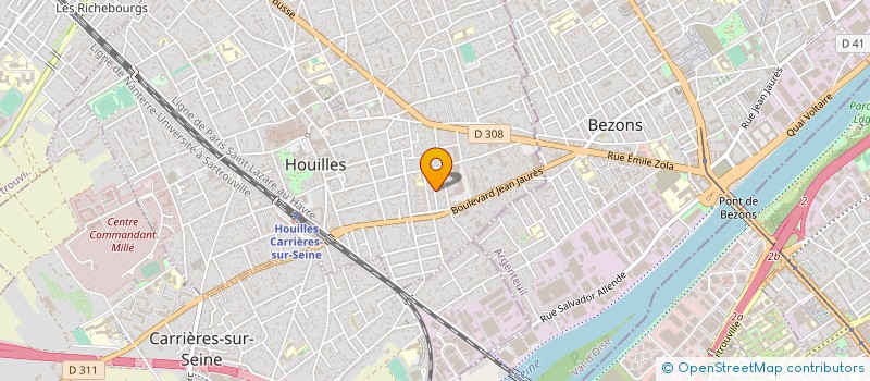 localisation de l'entreprise IXXOS à HOUILLES