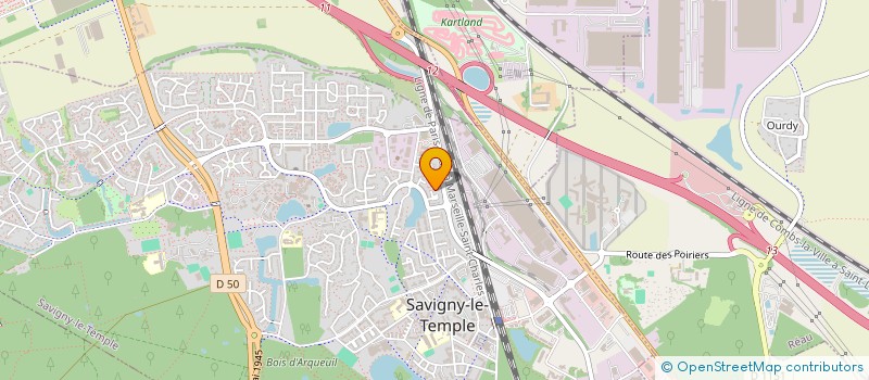 localisation de l'entreprise IZ.AUTOMOBILES  SAVIGNY-LE-TEMPLE