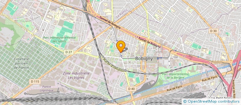 localisation de l'entreprise IZA à BOBIGNY