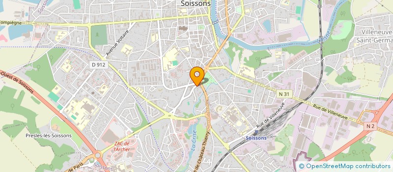 localisation de l'entreprise IZA à SOISSONS