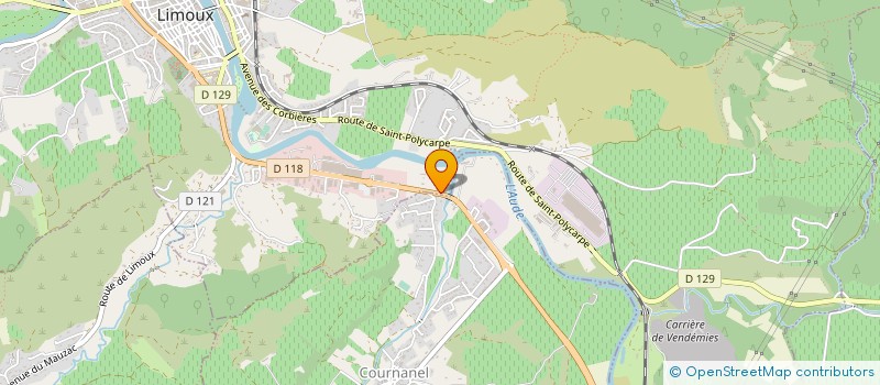 localisation de l'entreprise IZA IMMO  LIMOUX