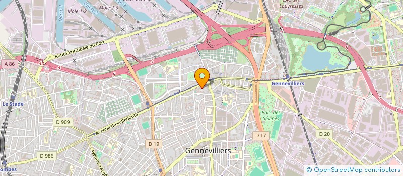 localisation de l'entreprise IZA RENOV' à GENNEVILLIERS