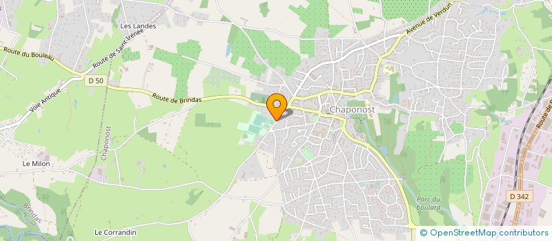 localisation de l'entreprise IZABAL  CHAPONOST