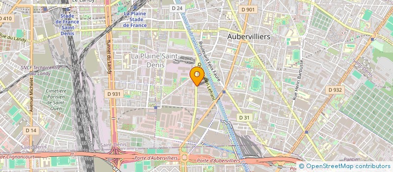 localisation de l'entreprise IZABEL  AUBERVILLIERS