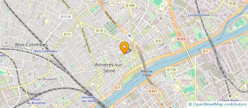 localisation de l'entreprise IZADI DESIGN ET ARCHITECTURE  ASNIERES-SUR-SEINE